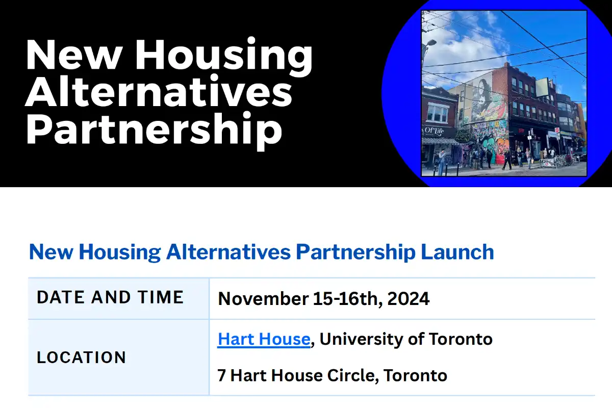 Black and white event flyer