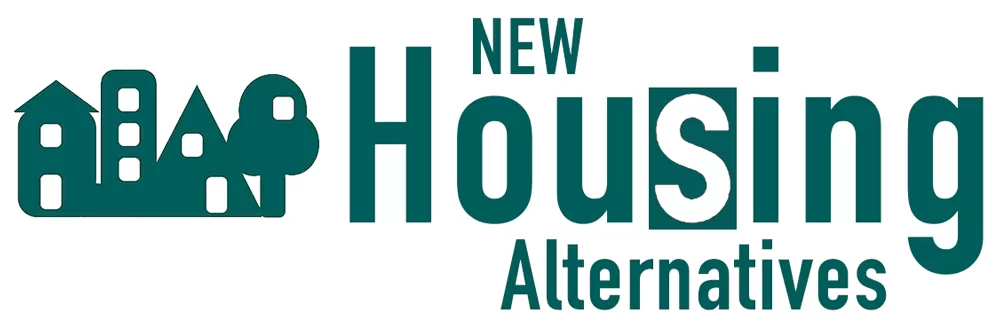 Illustrated fun buildings in green